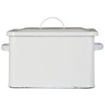 PROWANSALSKI CHLEBAK EMALIOWANY Bread Box White Rustic Styl Ib Laursen