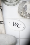 OZDOBNA TABLICZKA DO TOALETY WC Rustic Styl Ib Laursen