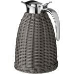 TERMOS SZARY Z Osłonką Polirattanową 1,5L Grey Styl Boho Ib Laursen