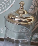 PROWANSALSKA KARAFKA ZE SZKLANYM UCHWYTEM Vintage Old Antic Line