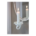PROWANSALSKI Świecznik Ścienny Kinkiet z Lusterkiem Chic Antique