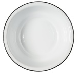 PROWANSALSKA MISKA EMALIOWANA Z CZARNĄ OBWÓDKĄ Ib Laursen