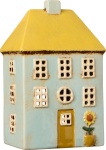 DOMEK CERAMICZNY NA TEALIGHT Nyhavn Yellow Żółty Dach Ib Laursen