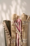 OZDOBNY DYWAN BAWEŁNIANY RUSTIC Cream Beige Black Ib Laursen