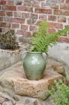PROWANSALSKI WAZON Z UCHWYTAMI Vintage Green Rustic Style Ib Laursen