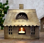 DOMEK METALOWY NA TEALIGHT Candle House Rustic Styl Chic Antique