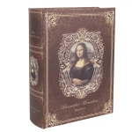 VINTAGE KSIĄŻKI OZDOBNE Modern Brown Mona Lisa Clayre & Eef