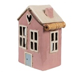 DOMEK CERAMICZNY NA TEALIGHT Z UCHWYTEM Home Pink Clayre & Eef