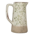 PROWANSALSKI DZBANEK CERAMICZNY Green Flowers Botanic Clayre & Eef