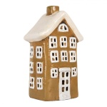 LAMPION DOMEK CERAMICZNY NA TEALIGHT Sweet Home Brown Clayre & Eef