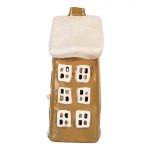 LAMPION DOMEK CERAMICZNY NA TEALIGHT Sweet Home Brown Clayre & Eef