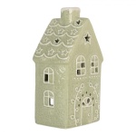 LAMPION DOMEK CERAMICZNY NA TEALIGHT Sweet Home Green Clayre & Eef