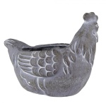 PROWANSALSKA DEKORACJA DONICZKA KURA Chicken Grey Clayre & Eef