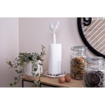 OZDOBNY STOJAK NA PAPIER KUCHENNY Rooster White Clayre & Eef