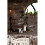 PROWANSALSKI ŚWIECZNIK WYSOKI Kandelabr Brocante Black A Clayre & Eef