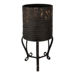 DEKORACYJNA DONICA OSŁONKA Romantic Black Baroque Clayre & Eef