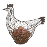 KOSZYK DRUCIANY NA JAJKA Chicken Country Style Clayre & Eef