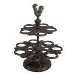 PROWANSALSKI STOJAK NA JAJKA Rooster Rustic Style XL Clayre & Eef