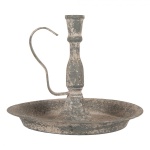 PROWANSALSKI ŚWIECZNIK METALOWY Brocante Grey 2 Styl Rustic Clayre & Eef
