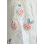 PROWANSALSKI UPINACZ DO ZASŁON ROSE 2 W STYLU RETRO Blanc MariClo'