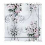 DEKORACYJNE SERWETKI PAPIEROWE VINTAGE Flowers Blanc MariClo'