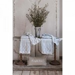 PROWANSALSKI ZESTAW RĘCZNIKÓW INGRES GRIGIO 2 szt Blanc MariClo'