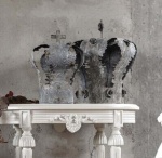 FRANCUSKI LAMPION KORONA EX VOTO COLLECTION L Rustic Blanc MariClo'