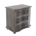 STOLIK NOCNY Z 3 SZUFLADAMI Orangerie Blanc MariClo'