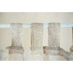 ZASŁONA FIRANA Natural Viev BEIGE White Wzór Blanc MariClo'
