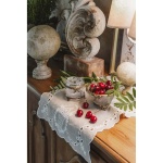 FRANCUSKI ANTYCZNY POJEMNIK NA BIŻUTERIĘ KWADRATOWY ARTEMISIA Rustic Styl Blanc MariClo'