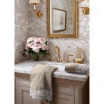 PROWANSALSKI ZESTAW RĘCZNIKÓW MERLETTO BEIGE Beż 2 szt Koronka Blanc MariClo'