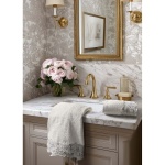 PROWANSALSKI ZESTAW RĘCZNIKÓW MERLETTO PANNA Krem 2 szt Koronka Blanc MariClo'