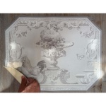 PODKŁADKI WINYLOWE 4 szt. COCO Rooster Blanc MariClo'