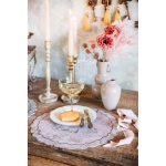 PODKŁADKI WINYLOWE 4 SZT. TOILE DU BORGO ROSA Pink Blanc MariClo'