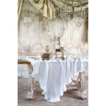 PROWANSALSKI OBRUS SOFFIO COLLECTION WHITE Blanc MariClo'