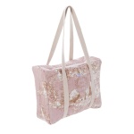 TORBA Z NADRUKIEM TOILE DU BORGO ROSA Blanc MariClo'
