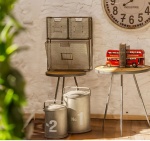 INDUSTRIALNY ZESTAW POJEMNIKÓW Z UCHWYTAMI Rustic Styl 2 SZT. Antic Line