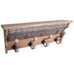 PROWANSALSKA PÓŁKA ŚCIENNA Z WIESZAKAMI Vintage Styl Antic Line