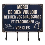 OZDOBNA TABLICZKA Z WIESZAKIEM NA KLUCZE Vintage Old Antic Line