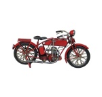 REPLIKA MOTOCYKLA MODEL W KOLORZE CZERWONYM Vintage Old 1 Antic Line