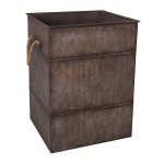 METALOWY KOSZ NA PRANIE W STYLU INDUSTRIALNYM Vintage XXL Antic Line