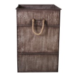 METALOWY KOSZ NA PRANIE W STYLU INDUSTRIALNYM Vintage XXL Antic Line