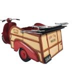 REPLIKA SKUTERA MODEL W KOLORZE CZERWONYM Taxi Vintage Old Antic Line
