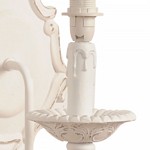 PROWANSALSKI KINKIET ŚCIENNY Romantic White Clayre & Eef