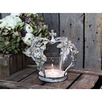 PROWANSALSKI ŚWIECZNIK LAMPION KORONA Roses Chic Antique