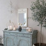 PROWANSALSKI LAMPION KORONA OZDOBNA B Chic Antique