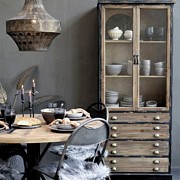 Witryna w Stylu Vintage Chic Antique