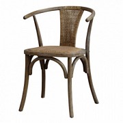 KRZESŁO Z RATTANOWYM Siedziskiem Chic Antique