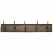WIESZAK DREWNIANY Z 5 HACZYKAMI Hook Ib Laursen