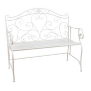 METALOWA ŁAWKA Vintage White Clayre & Eef